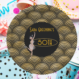 1920年ギャツビーで20代のフラッパ素晴らしーを吹き鳴らす ペーパープレート