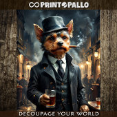 1920年シカゴのウィスキーとヨークシャー・テリア 薄葉紙