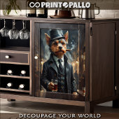 1920年シカゴのウィスキーとヨークシャー・テリア 薄葉紙