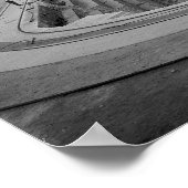 1920年ドライ波止場戦艦。ヴィンテージ写真 ポスター (角)