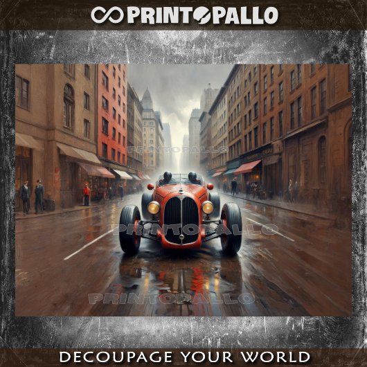 1920年ニューヨークの2シートレーシングカー 薄葉紙