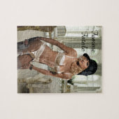 1920年フェム・ファタール・ディヴァ – 喫煙と銃 ジグソーパズル (横)