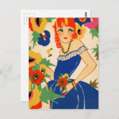 1920年フラッパー ポストカード (正面/裏面)