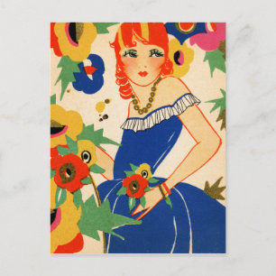 1920年フラッパー ポストカード