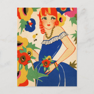 1920年フラッパー ポストカード
