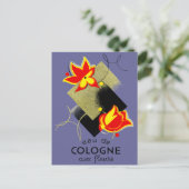 1920年フランスのフローラ香 ポストカード (スタンド正面)