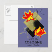 1920年フランスのフローラ香 ポストカード (正面/裏面)