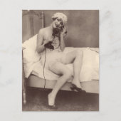 1920年フランスの代風の小娘はがき ポストカード (正面)