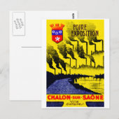 1920年フランスの産業博覧会 ポストカード (正面/裏面)