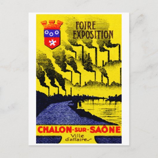 1920年フランスの産業博覧会 ポストカード (正面)