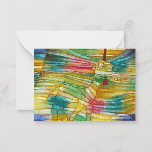 1920年ポール・クレー作 ノートカード (正面)