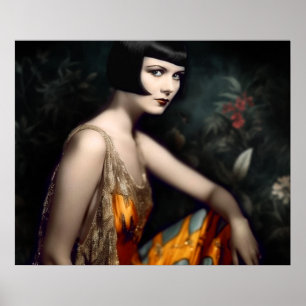 1920年マイアミのルイーズ・ブルックス ポスター