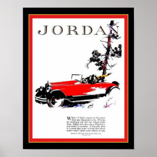1920年ヨルダン自動車広告 ポスター