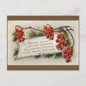 1920年ヴィンテージ感謝祭の秋の木 ポストカード (正面)