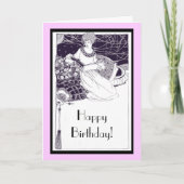 1920年代のアートデコ・バースデーカード サンキューカード (正面)