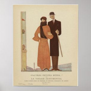 1920年代のアールデコカップル~センチメンタルな旅 ポスター