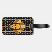 1920年代のアールデコスタイル轟音20年代像紋章 ラゲッジタグ (裏面横)