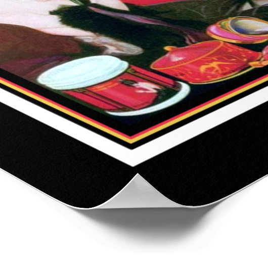 1920年代のアールデコマヴィス香水Ad ポスター (角)