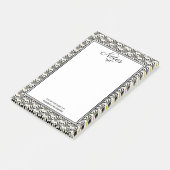 1920年代のアールデコ白黒ファン ポストイット (アングル)