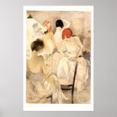 1920年代のアールデコ～脱衣所の女の子 ポスター (正面)