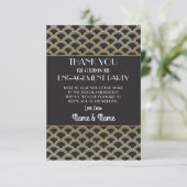 1920年代のエンゲージメント・ウェディングパーティーお礼 招待状 (スタンド正面)