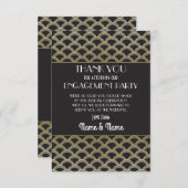 1920年代のエンゲージメント・ウェディングパーティー御礼 招待状 (正面/裏面)