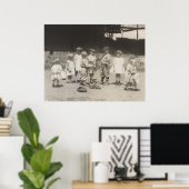 1920年代のキッズ遊ズ野球リーグ専攻の球場 ポスター (ホームオフィス)