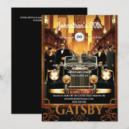 1920年代のギャツビー素晴らしキャデラック映画ポスター 招待状
