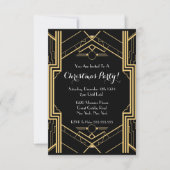 1920年代のギャツビーNYCテ素晴らしーマドクリスマスパーティー 招待状 (正面)