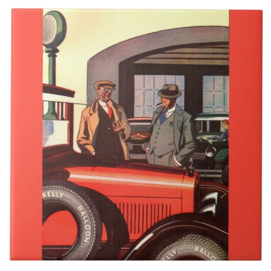 1920年代のケリー・スプリングフィールドのタイヤ広告 – もう一つ タイル (正面)