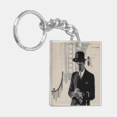 1920年代のシャープな服装の男のナティ氏 キーホルダー (正面左)