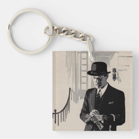 1920年代のシャープな服装の男のナティ氏 キーホルダー (正面)
