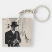 1920年代のシャープな服装の男のナティ氏 キーホルダー (裏面)