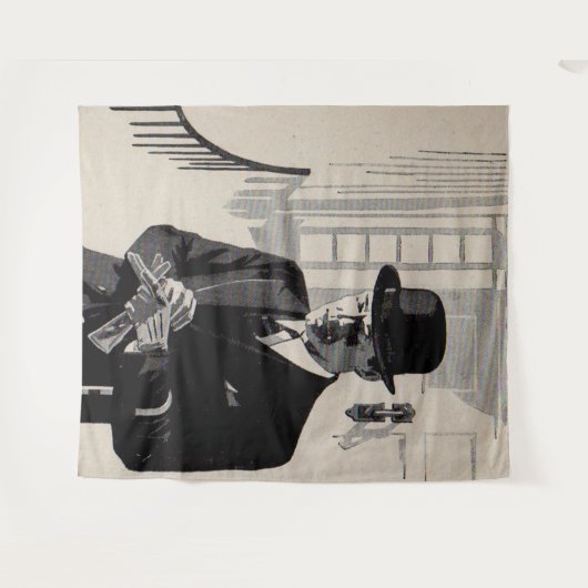 1920年代のシャープな服装の男のナティ氏 タペストリー (正面(横))