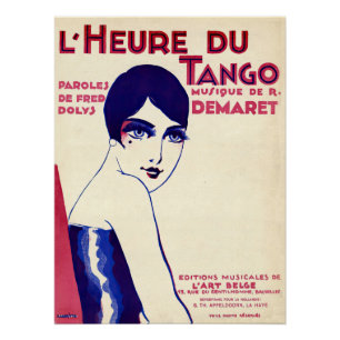 1920年代のタンゴ ポスター