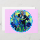 1920年代のダンスフロアの女性と紳士 (正面/裏面)