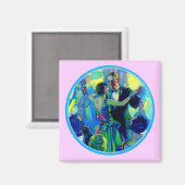 1920年代のダンスフロアの貴婦人と紳士 マグネット (正面/裏面)