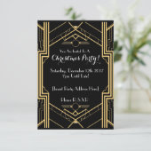 1920年代のテーマ別クリスマスパーティの招待状 招待状 (スタンド正面)