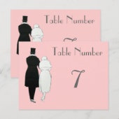 1920年代のテー結婚ブル番号カード ポストカード (正面/裏面)