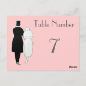 1920年代のテー結婚ブル番号カード ポストカード (裏面)