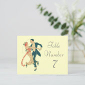 1920年代のテー結婚ブル番号カード ポストカード (スタンド正面)