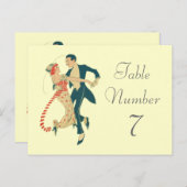 1920年代のテー結婚ブル番号カード ポストカード (正面/裏面)