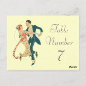 1920年代のテー結婚ブル番号カード ポストカード (裏面)
