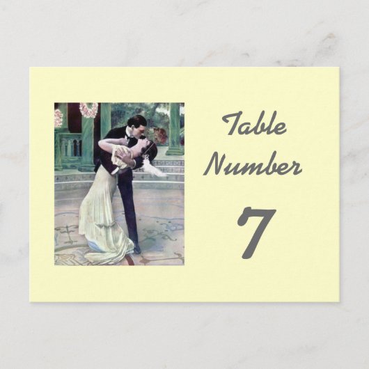 1920年代のテー結婚ブル番号カード ポストカード (正面)