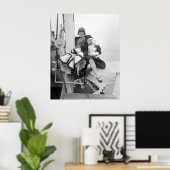 1920年代のデッキの人形 ポスター (ホームオフィス)