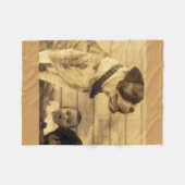 1920年代のピットブルガードベビー フリースブランケット (正面(横))