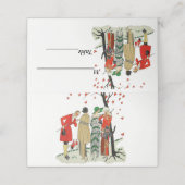 1920年代のファッションはキツネ狩り プレイスカード (外部開封)