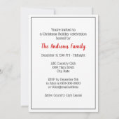 1920年代のファッション フォックスハントへの招待状 招待状 (裏面)