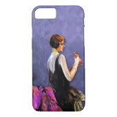 1920年代のファッション、PERIWINKLEと明るい赤紫色 Case-Mate iPhoneケース (裏面)