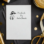 1920年代のフラッパー女の子が手作り セルフインキングスタンプ